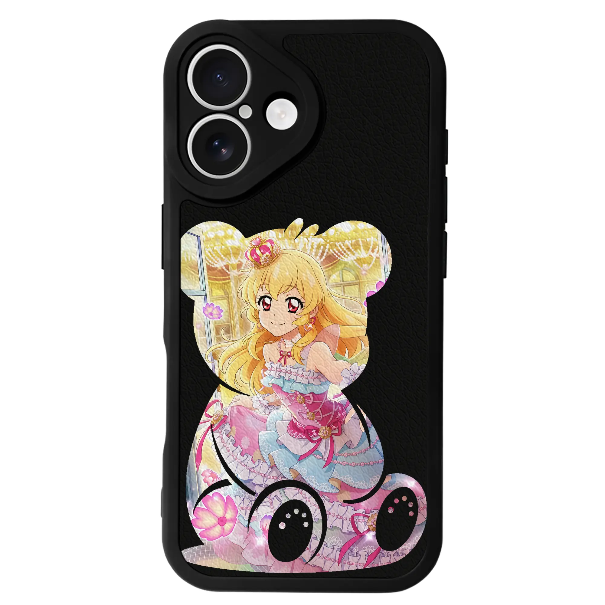 アイカツ グッズ 星宮 いちご - IPhone 16シリーズ対応 ・ シリコンスマホケース ・ レザー調 ・ 高精度フィット ・ 耐衝撃 ・ ワイヤレス充電対応 ・ 精密カット